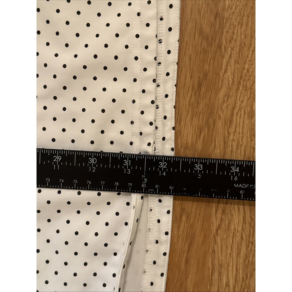 BYLT LUX Premium Basics Polo Shirt Men's 3XL White/Black Polka Dot Short Sleeve - Picture 4 of 8
